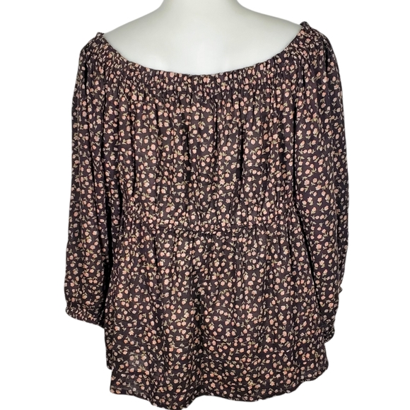 AMERICAN EAGLE NWT Babydoll Floral Ruffle Top sz L - Picture 5 of 14